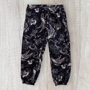 Victorias Secret Pegasus Celestial Star Print Jogger Pants Navy White Y2K Size L